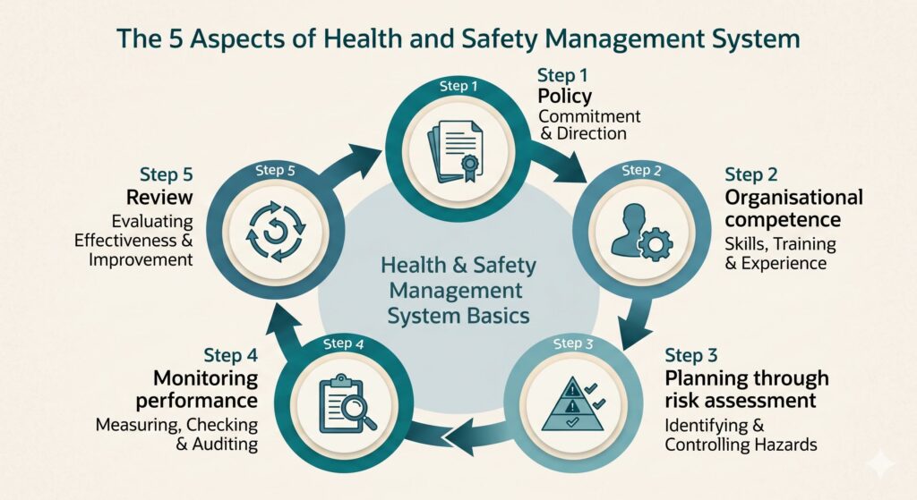 5 aspects of health and safety management